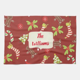Red Christmas Gingerbread Holiday