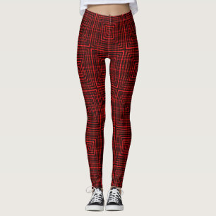 red Christmas  happy day candy background Leggings