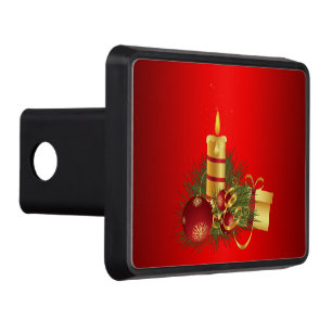 Red Christmas Hitch Cover