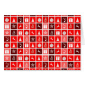 Red Christmas Holiday Cute Tree Reindeer  (Front Horizontal)