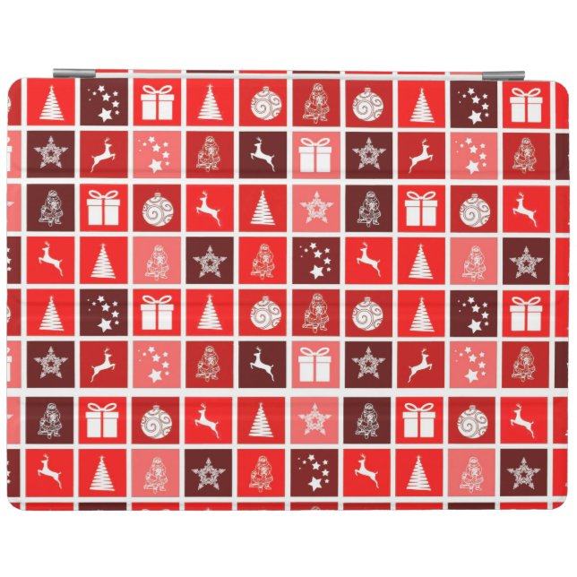 Red Christmas Holiday Cute Tree Reindeer  iPad Smart Cover (Horizontal)