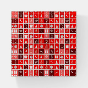 Red Christmas Holiday Cute Tree Reindeer Paperweight