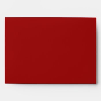 Red Christmas Holiday Greeting Card Envelope by thechristmascardshop at Zazzle