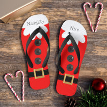 Red Christmas in July Custom Festive Flip Flops