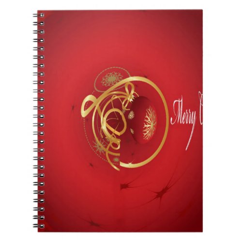 Red Christmas Jingle Bells Have a Blessed Nice Day Notebook
