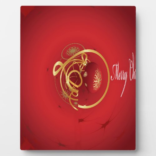 Red Christmas Jingle Bells Have a Blessed Nice Day Plaque