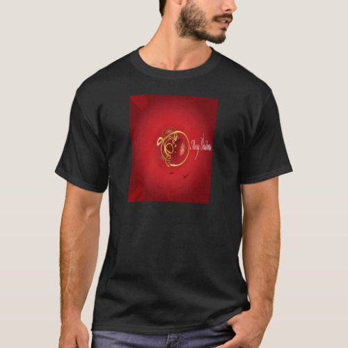 Red Christmas Jingle Bells Have a Blessed Nice Day T_Shirt