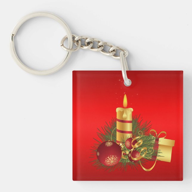 Red Christmas Keychain (Front)
