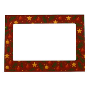 Red Christmas Magnetic Photo Frame – Classic Gift