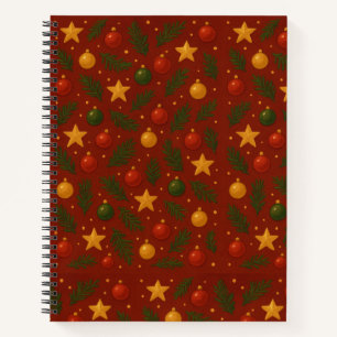 Red Christmas Notebook – Classic Holiday Journal