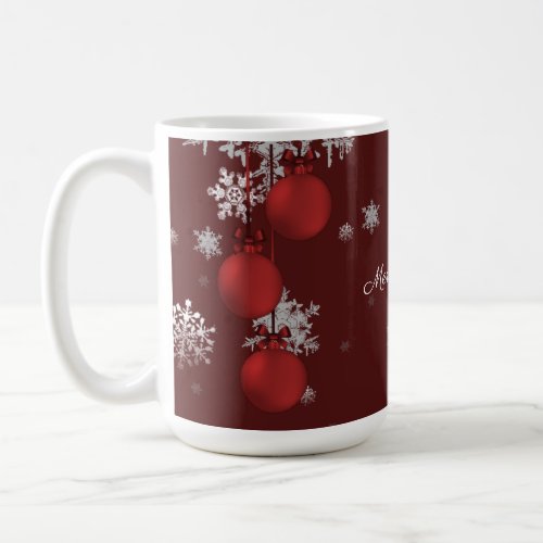 Red Christmas Ornaments Mug