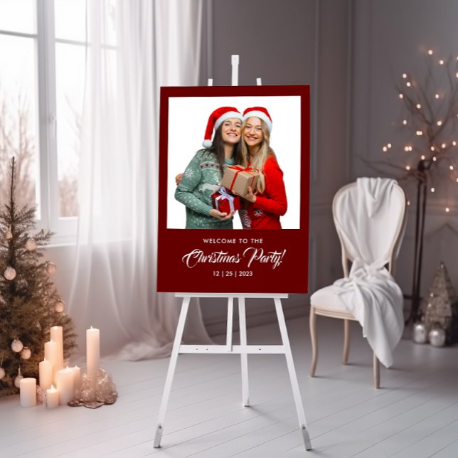 Red Christmas Party Photo Foam Board (Red Christmas Party Photo Foam Board)