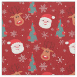 Red Christmas pattern Fabric