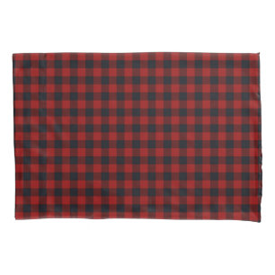 Red Christmas Pattern Fleece Blanket Pillow Case