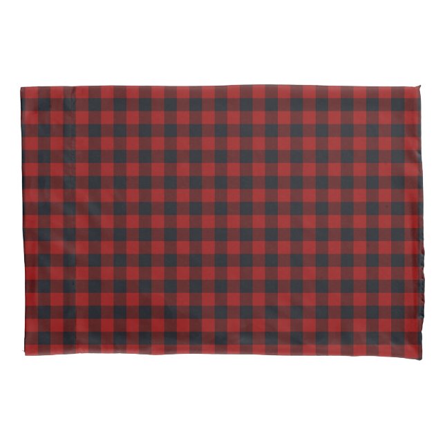 Red Christmas Pattern Fleece Blanket Pillow Case (Front)