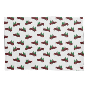 Red Christmas Pattern Fleece Blanket Pillow Case