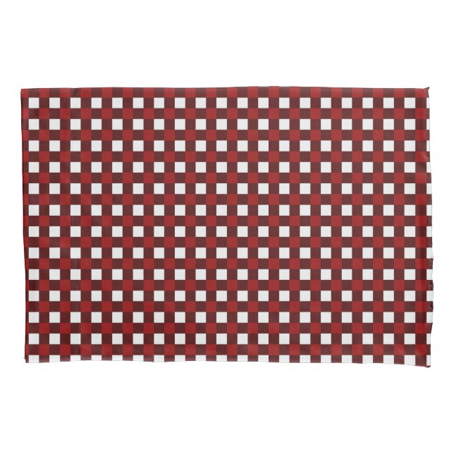 Red Christmas Pattern Fleece Blanket Pillow Case (Front)