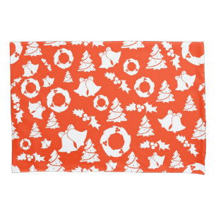 Red Christmas Pattern Pillow Case