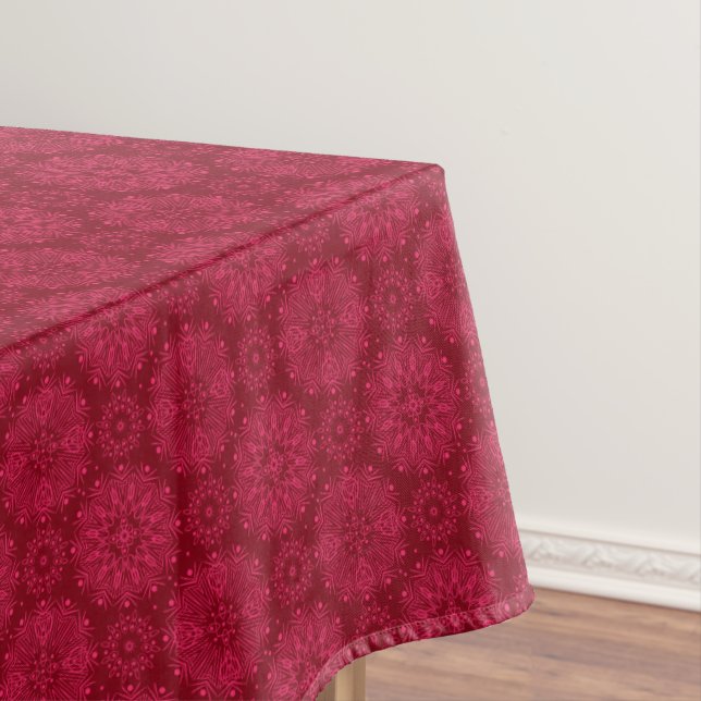 Red Christmas pattern . Tablecloth (In Situ)