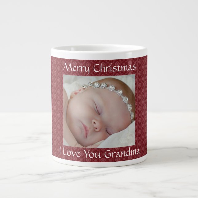 Red Christmas Photo Mug (Front)