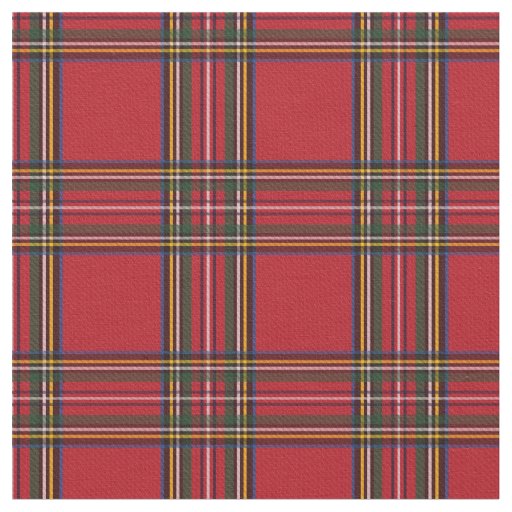 Red Christmas plaid fabric