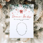 Red Christmas Santa Baby Shower Draw Baby Game Invitation<br><div class="desc">The Red Santa Baby Christmas Draw Baby Game is a fun and festive addition to your holiday-themed baby shower! Featuring a cute design with red Santa baby clothes, delicate red snowflakes, and winter greenery eucalyptus, this game invites guests to draw a baby—often with a humorous twist, like drawing while blindfolded...</div>