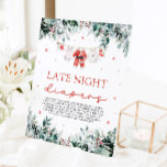 Red Christmas Santa Baby Shower Late Night Diapers Pedestal Sign<br><div class="desc">The Red Christmas Santa Baby Shower Late Night Diapers Game Signs add a festive, playful touch to your baby shower! Featuring a cheerful red holiday design with Santa elements, these signs invite guests to add humorous notes to late-night diaper changes, bringing a bit of fun and laughter to those sleepless...</div>
