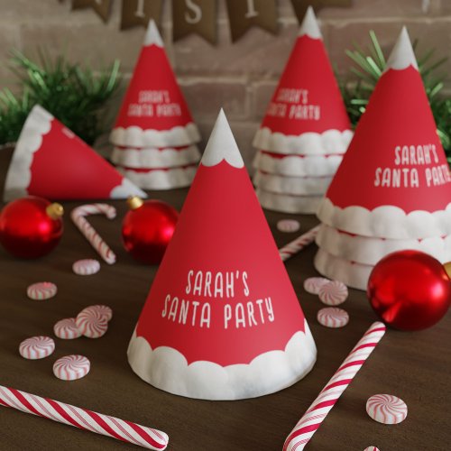 Red Christmas Santa Claus Holiday Party Hats