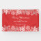 Red Christmas Snowflakes Pattern Greetings