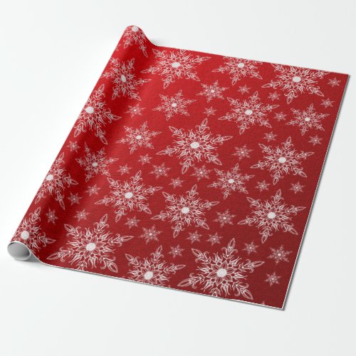 redchristmas star xmas shiny ornament white wrapping paper