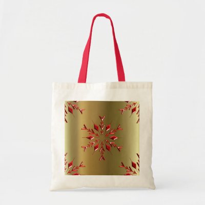 Red Christmas Stars on Gold