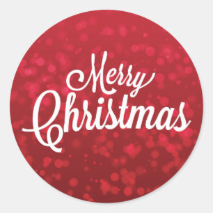 Red Christmas Sticker