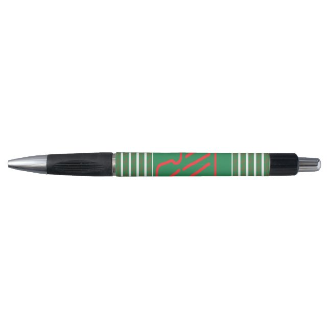 Red Christmas Stocking on Green Pen (Front)