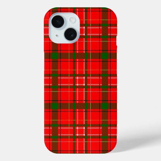 Red Christmas Tartan Plaid Pattern Design  Case-Mate iPhone Case (Back)
