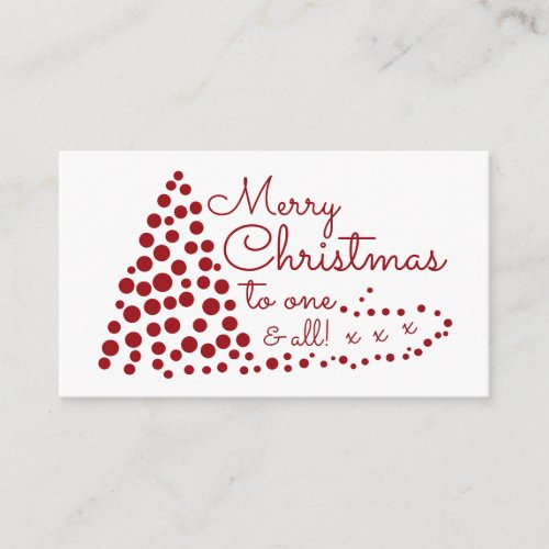 Red Christmas Tree Christmas Party Ticket Invite