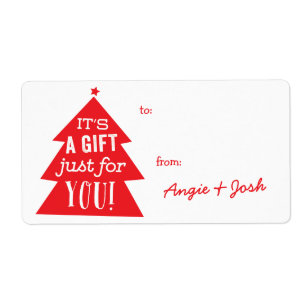 CHRISTMAS RED BOOTS HOLLY & BERRIES & ROBINS PERSONALISED STICKY ADDRESS LABELS