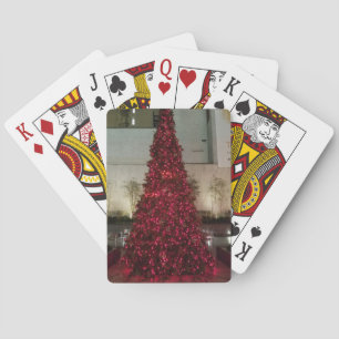 Red Christmas Tree - NYC Poker Cards
