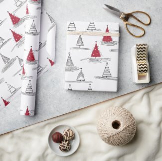 Red Christmas Tree Pattern#5 ID1009