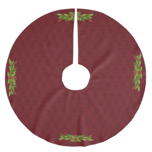 Red Christmas Tree Skirt