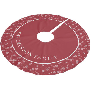 Red Christmas Tree Skirt