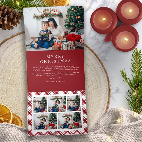 Red Christmas Tri_fold Card