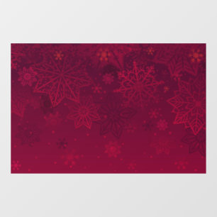Red Christmas Window Cling