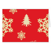 Red Christmas with Cream Snowflakes (Front Horizontal)