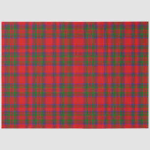 Red Christmas Wool Texture Plaid Tissue Paper