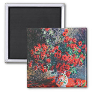 Red Chrysanthemum, Monet Magnet