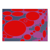 red circle and dark blue purple abstract art (Front Horizontal)