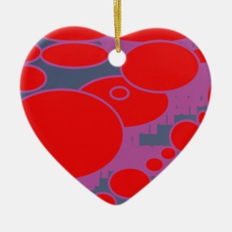 red circle and dark blue purple abstract art