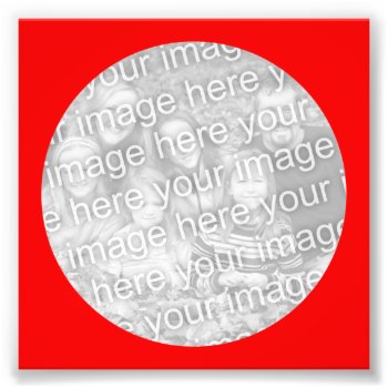 Red Circle Frame Photo by cliffviewdesigns at Zazzle