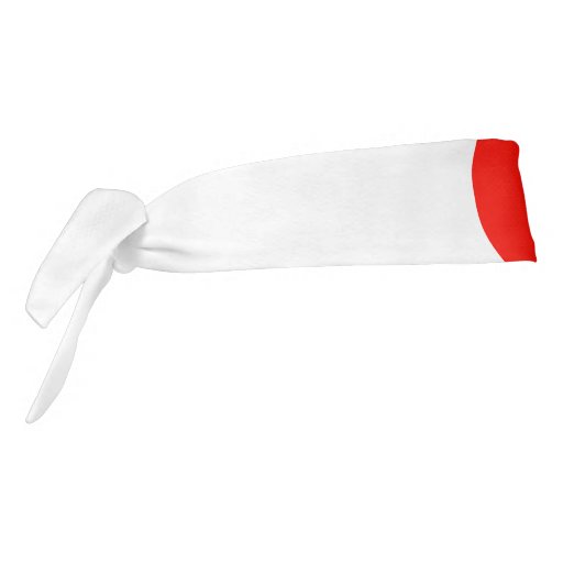 Red Circle Karate Style Headband Tie Headband | Zazzle