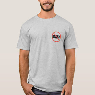 Red Circle No Sign Anti-MAGA Political Opinion T-Shirt
